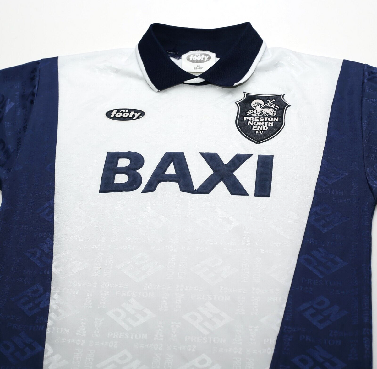 Preston North End FC 1995-96 Vintage Third Football Jersey Kit XL Baxi Pro  Footy