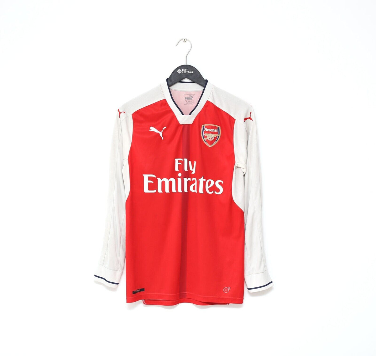 2016 17 ARSENAL Vintage PUMA Home Long Sleeve Football Shirt S Cult Football