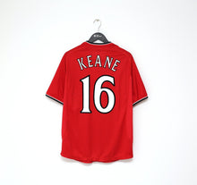 Load image into Gallery viewer, 2000/02 KEANE #16 Manchester United Vintage Umbro UCL Home Football Shirt (L)
