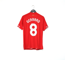 Load image into Gallery viewer, 2013/14 GERRARD #8 Liverpool Vintage Warrior Home Football Shirt (M)
