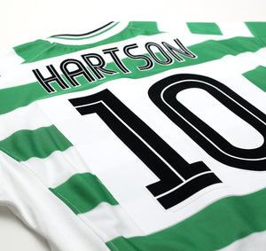 2001/03 HARTSON #10 Celtic Umbro European Home Football Shirt (L)