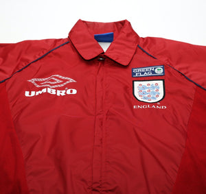 1996 ENGLAND Vintage Umbro Green Flag Jacket (L) Euro 96