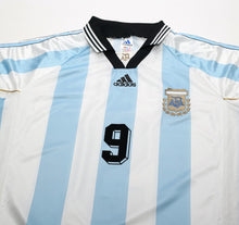 Load image into Gallery viewer, 1998/99 BATISTUTA #9 Argentina Vintage adidas Home Football Shirt (L) WC 98
