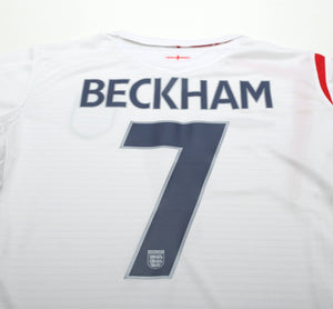 2005/07 BECKHAM #7 England Vintage Umbro Home Football Shirt (M) WC 2006