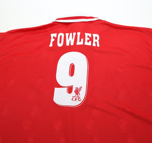 1996/98 FOWLER #9 Liverpool Vintage Reebok Home Football Shirt (L) 42/44