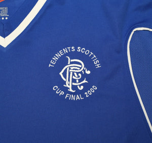 1999/00 KANCHELSKIS #7 Rangers Nike Scottish Cup Final Home Football Shirt (XL)
