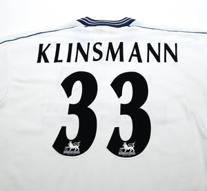 1997/99 KLINSMANN #33 Tottenham Hotspur Vintage PONY Home Football Shirt (M)