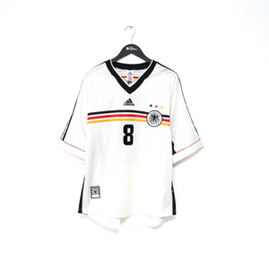 1998/00 MATTHAUS #8 Germany Vintage adidas Home Football Shirt (XL) WC 98