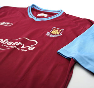 2003/05 WEST HAM UNITED Vintage Reebok Home Football Shirt (L)