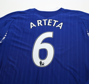 2007/08 ARTETA #6 Everton Vintage Umbro Home Football Shirt Jersey (XXL)