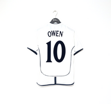 Load image into Gallery viewer, 2001/03 OWEN #10 England Vintage Umbro Home Football Shirt (S) WC 2002 BRAZIL
