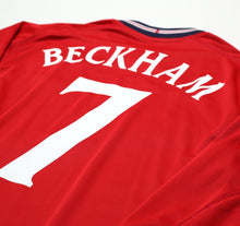 Load image into Gallery viewer, 2002/04 BECKHAM #7 England Vintage Umbro Away LS Football Shirt XL Argentina WC
