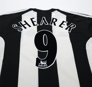 2001/03 SHEARER #9 Newcastle United Vintage adidas Home Football Shirt (S)