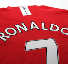 Load image into Gallery viewer, 2007/09 RONALDO #7 Manchester United Vintage Nike Home Football Shirt (XL)
