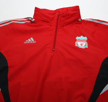 Load image into Gallery viewer, 2008/09 LIVERPOOL adidas Formotion Football Player Issue 1/4 Zip Training Top (L)
