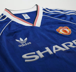 1988/90 ROBSON #7 Manchester United adidas Originals Away Football Shirt (L)