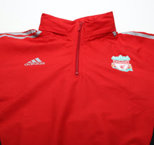 Load image into Gallery viewer, 2008/09 LIVERPOOL adidas Formotion Football Player Issue 1/4 Zip Training Top (L)
