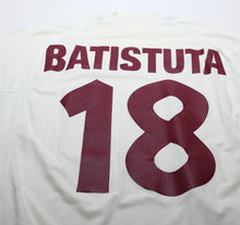 Load image into Gallery viewer, 2000/01 BATISTUTA #18 AS Roma Vintage Kappa Away Football Shirt (L)
