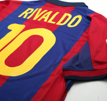 Load image into Gallery viewer, 2000/01 RIVALDO #10 Barcelona Vintage Nike Home Football Shirt (S)
