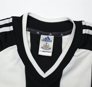 2001/03 SHEARER #9 Newcastle United Vintage adidas Home Football Shirt (S)