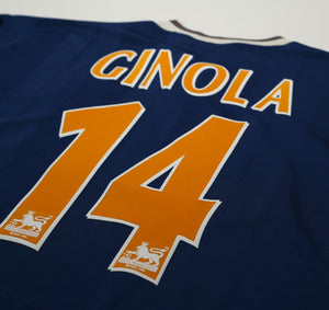 1997/98 GINOLA #14 Tottenham Hotspur Vintage PONY Away Football Shirt (L)