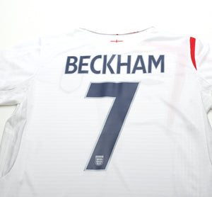 2005/07 BECKHAM #7 England Vintage Umbro Home Football Shirt (M) WC 2006