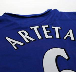 2005/06 ARTETA #6 Everton Vintage Umbro Long Sleeve Home Football Shirt (XXL)