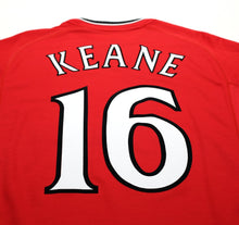 Load image into Gallery viewer, 2000/02 KEANE #16 Manchester United Vintage Umbro UCL Home Football Shirt (L)
