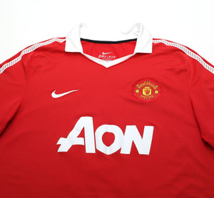 2010/11 Ji Sung Park #13 Manchester United Vintage Nike Home Football Shirt (XL)