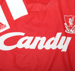 1991/92 LIVERPOOL Vintage adidas Home Football Shirt (XL) CANDY