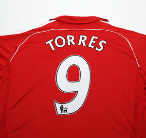 2006/08 TORRES #9 Liverpool Vintage adidas Home Football Shirt Jersey (XL)