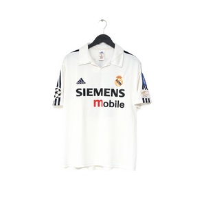 2002/03 RONALDO #11 Real Madrid Vintage adidas Home Football Shirt (L)