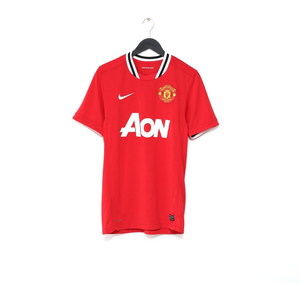 2011/12 BERBATOV #9 Manchester United Vintage Nike Home Football Shirt (S)