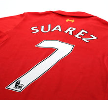 Load image into Gallery viewer, 2012/13 SUAREZ #7 Liverpool Vintage Warrior Home Football Shirt Jersey (S)
