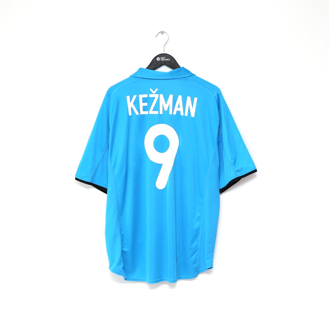 2001/02 KEZMAN #9 PSV Eindhoven Vintage Nike Away Football Shirt Jersey (XXL)