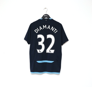 2009/10 DIAMANTI #32 West Ham Vintage Umbro Away Football Shirt (M)