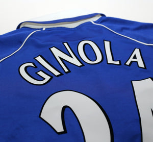 2000/02 GINOLA #24 Everton Vintage PUMA Long Sleeve Football Shirt (L)