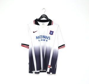 1997/98 GASCOIGNE #8 Rangers Vintage Nike European Away Football Shirt (XL)