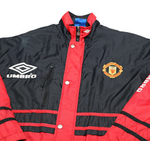 Load image into Gallery viewer, 1994/95 MANCHESTER UNITED Vintage Umbro Bench Coat Jacket (M) Alex Ferguson
