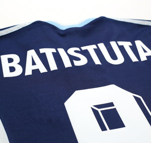 1998/99 BATISTUTA #9 Argentina Vintage adidas Away Football Shirt (M) WC 1998