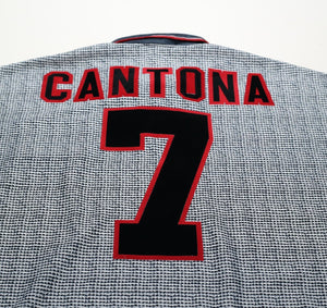 1995/96 CANTONA #7 Manchester United Vintage Umbro Away Football Shirt (XXL)