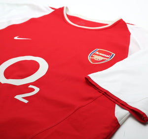 2002/04 HENRY #14 Arsenal Vintage Nike Home Football Shirt (XL)