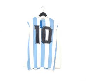 1993 MARADONA #10 Argentina adidas Originals L/S Home Football Shirt (M) BNWT