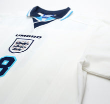 Load image into Gallery viewer, 1995/97 GASCOIGNE #8 England Vintage Umbro Home Football Shirt (XL) Euro 96
