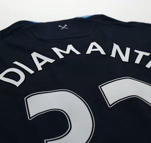 2009/10 DIAMANTI #32 West Ham Vintage Umbro Away Football Shirt (M)