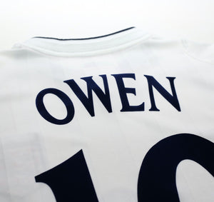 2001/03 OWEN #10 England Vintage Umbro Home Football Shirt (S) WC 2002 BRAZIL