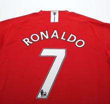 Load image into Gallery viewer, 2007/09 RONALDO #7 Manchester United Vintage Nike Home Football Shirt (XL)
