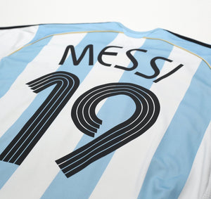 2005/07 MESSI #19 Argentina Vintage adidas Home Football Shirt (XS) WC 2006
