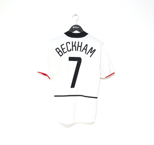 2002/03 BECKHAM #7 Manchester United Vintage Nike Away Football Shirt (S)