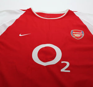 2002/04 HENRY #14 Arsenal Vintage Nike Home Football Shirt (XL)